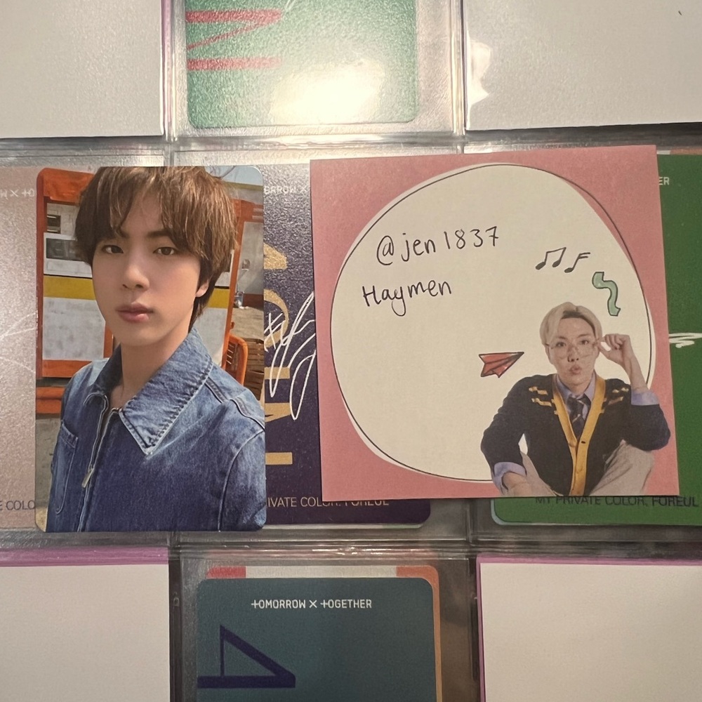 Bts Official weverse butter album jin Photocard